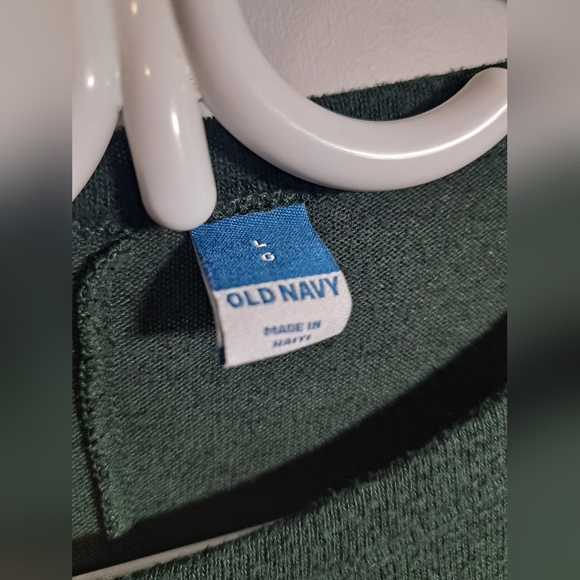 3/$15 Old Navy Green Long Sleeve Shirt - Picture 3 of 3